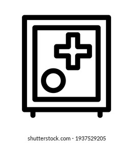 locker icon or logo isolated sign symbol vector illustration - high quality black style vector icons
