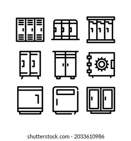 locker icon or logo isolated sign symbol vector illustration - Collection of high quality black style vector icons
