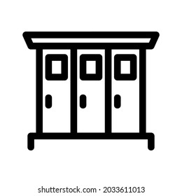 locker icon or logo isolated sign symbol vector illustration - high quality black style vector icons
