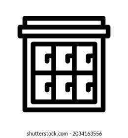 locker icon or logo isolated sign symbol vector illustration - high quality black style vector icons
