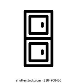 locker icon or logo isolated sign symbol vector illustration - high quality black style vector icons
