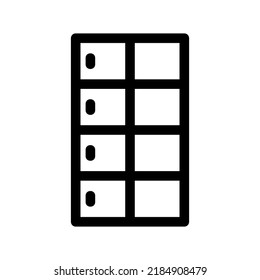 locker icon or logo isolated sign symbol vector illustration - high quality black style vector icons
