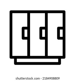locker icon or logo isolated sign symbol vector illustration - high quality black style vector icons
