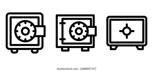 locker icon or logo isolated sign symbol vector illustration - high quality black style vector icons