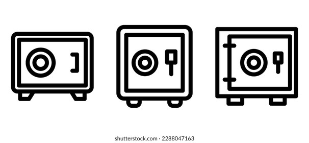 locker icon or logo isolated sign symbol vector illustration - high quality black style vector icons