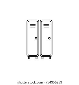 Locker icon on white background