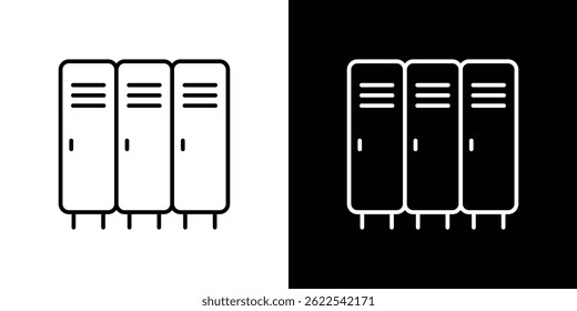 Locker icon outline. linear style for apps