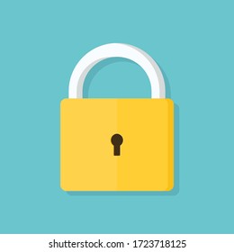 Locker Icon, Padlock Symbol. Key Lock Illustration Privacy and Password Icon. Security protection Symbol Design.