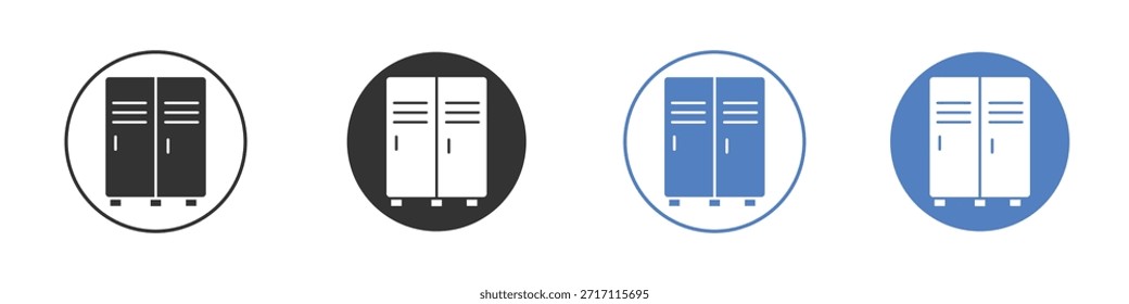 Conjunto de pictogramas do ícone de bloqueador. Designs de ícone de vetor