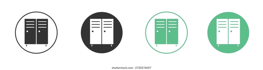 Pictogramas de icono de armario. Vector EPS 10