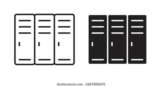 Locker icon sign symbol and flat style for app, web and digital design.