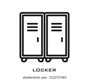 Locker icon signs