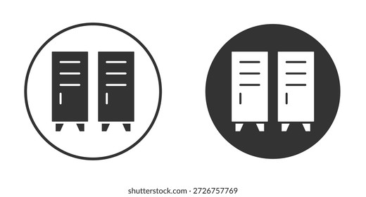 Símbolos simples del Clipart de la forma del icono de la silueta del armario