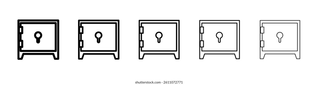 locker icon Symbol mark in Outline style