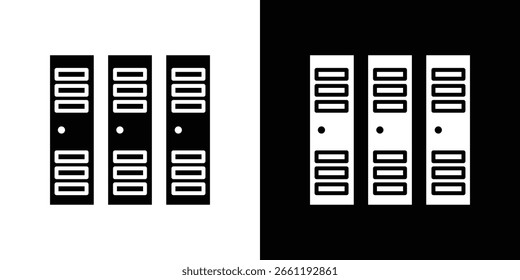 Locker icon symbol. Simple, flat design for web and mobile app