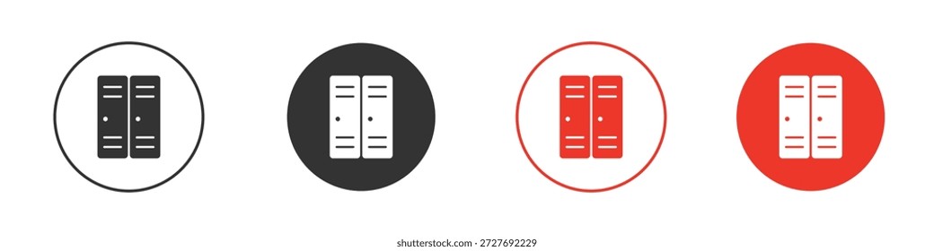 Símbolo de icono de casillero. Diseño simple y plano para Web o App móvil. Logotipo de Ilustración vectorial mínima.