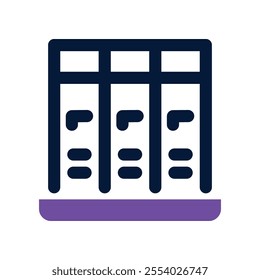 locker icon. vector dual tone icon for your website, mobile, presentation, and logo design.