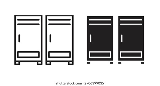 Locker icon vector illustration. Flat design. Graphic design vector symbols.