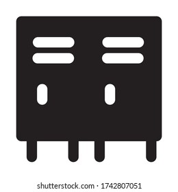Locker icon vector icon. Simple element illustration. Locker symbol design. Can be used for web and mobile.