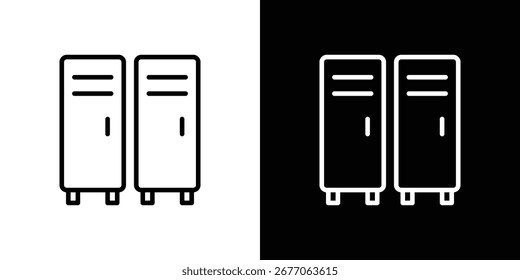 Vetor de ícone de bloqueador, Símbolo, ilustrações de logotipo