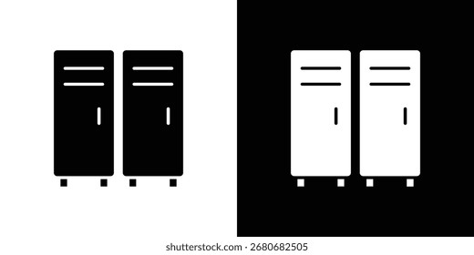 Vector de icono de armario, símbolo, ilustraciones de logotipo