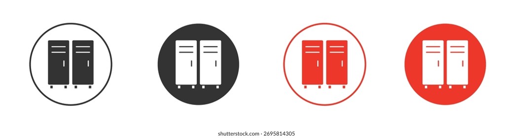 Vector de icono de armario, símbolo, ilustraciones de logotipo