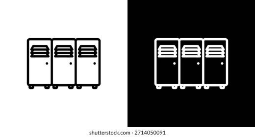 Vector de icono de armario, símbolo, ilustraciones de logotipo
