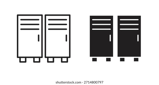 Vector de icono de armario, símbolo, ilustraciones de logotipo