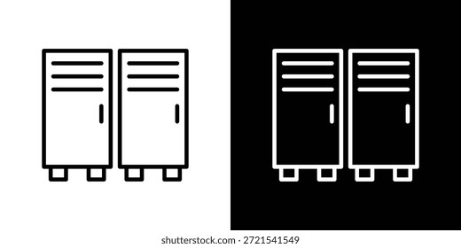 Vector de icono de armario, símbolo, ilustraciones de logotipo