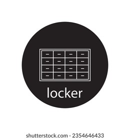 locker icon vector template illustration logo design