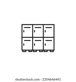 locker icon vector template illustration logo design