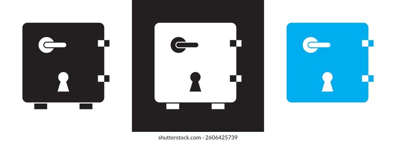 locker icon. Vector for websites, mobile interfaces, presentations, and visual branding. Vector illustration. isolated on white and black background. EPS 10