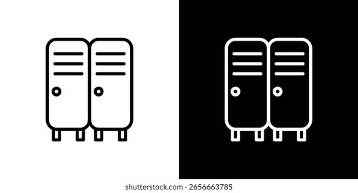 Ícone de armário para o site, modelo de design de vetor estilo elegante