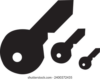 Locker Key Bold Line Vector Icon