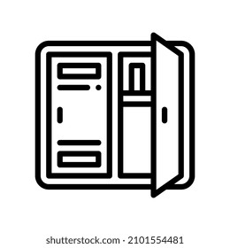 locker line style icon. vector illustration for graphic design, website, app. EPS 10