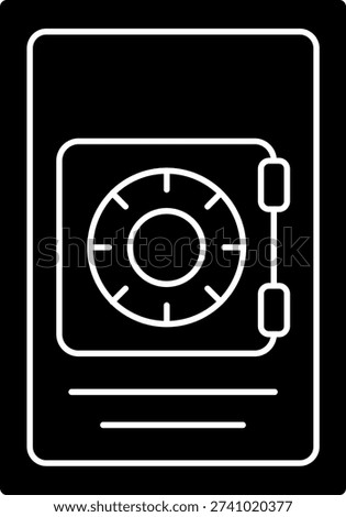 Locker Line vector Icon Design