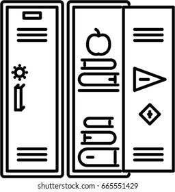 locker outline icon
