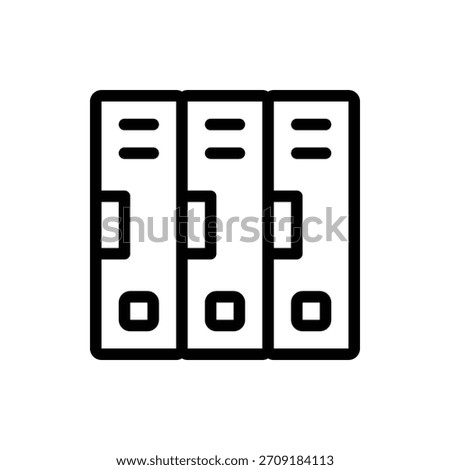 Locker Outline Icon. Locker Icon