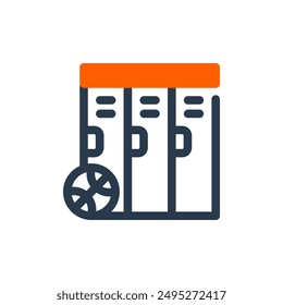 Locker Room of Basketball Vector Icon