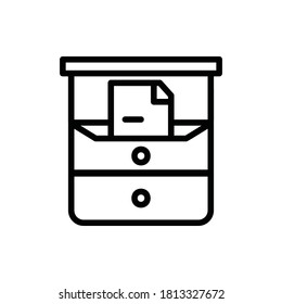Locker Room Icon Logo Illustration Vector Isolated. Back to School and Science Icon Set. Editable Stroke and Pixel Perfect.