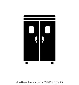 Locker Room Icon on White Background - Simple Vector Illustration