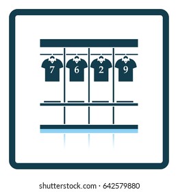 Locker room icon. Shadow reflection design. Vector illustration.