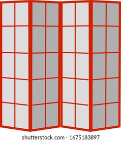 Locker room, illustration, vector on white background.