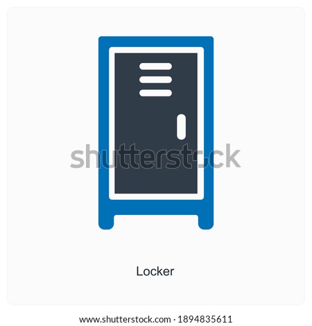 Locker or safe icon concept
