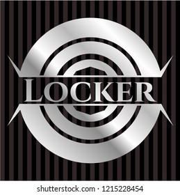 Locker silver badge or emblem