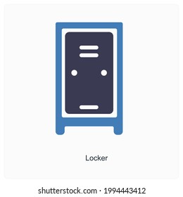 Concepto de icono de localizador o almacenamiento 