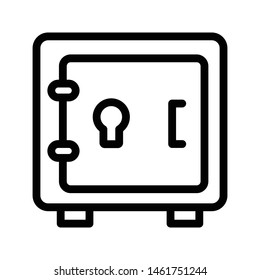 locker thin line vector icon