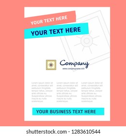 Locker  Title Page Design for Company profile ,annual report, presentations, leaflet, Brochure Vector Background