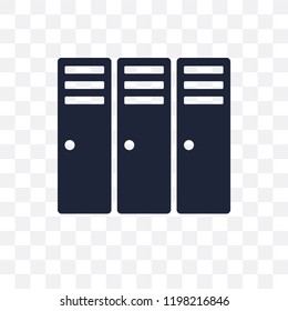 Locker transparent icon. Locker symbol design from Gym and fitness collection. Simple element vector illustration on transparent background.