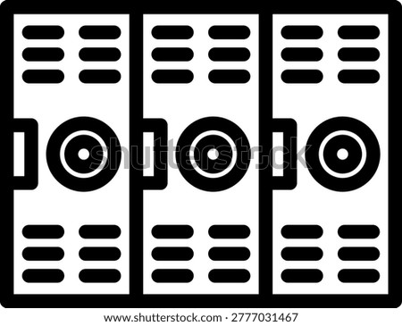 Locker Vector Design Icon Style